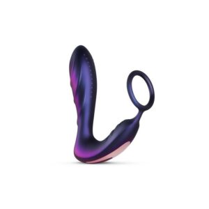 Plug anal avec anneau de pénis et testicules télécommandé