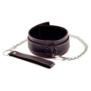 Laisse avec collier pour bondage