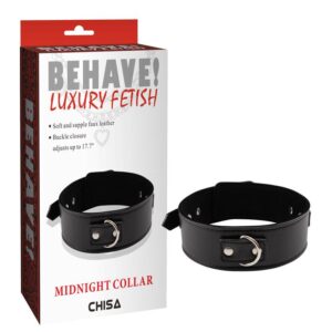 Collier BDSM classique avec anneau