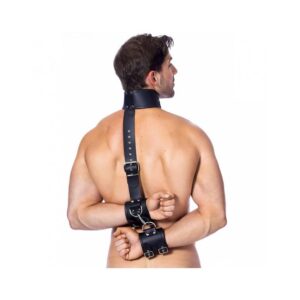 Attaches de cou et main en cuir