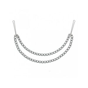 Pince téton avec double chaine en métal