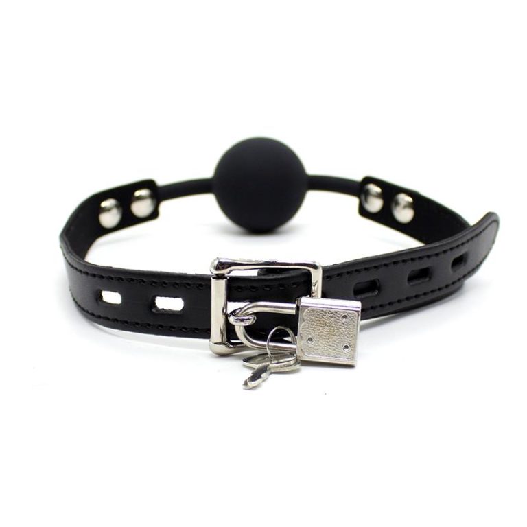 Bâillon BDSM Avec Entonnoir - Jeux D'uro, Soumission Et Domination - Noir Réglable Et Robuste